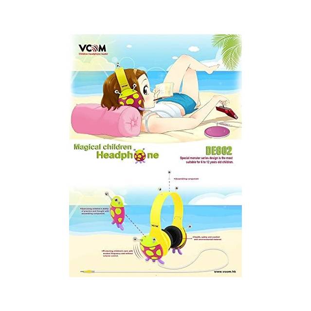 Imicro De802 Wired 3.5Mm On-Ear Children Headphone