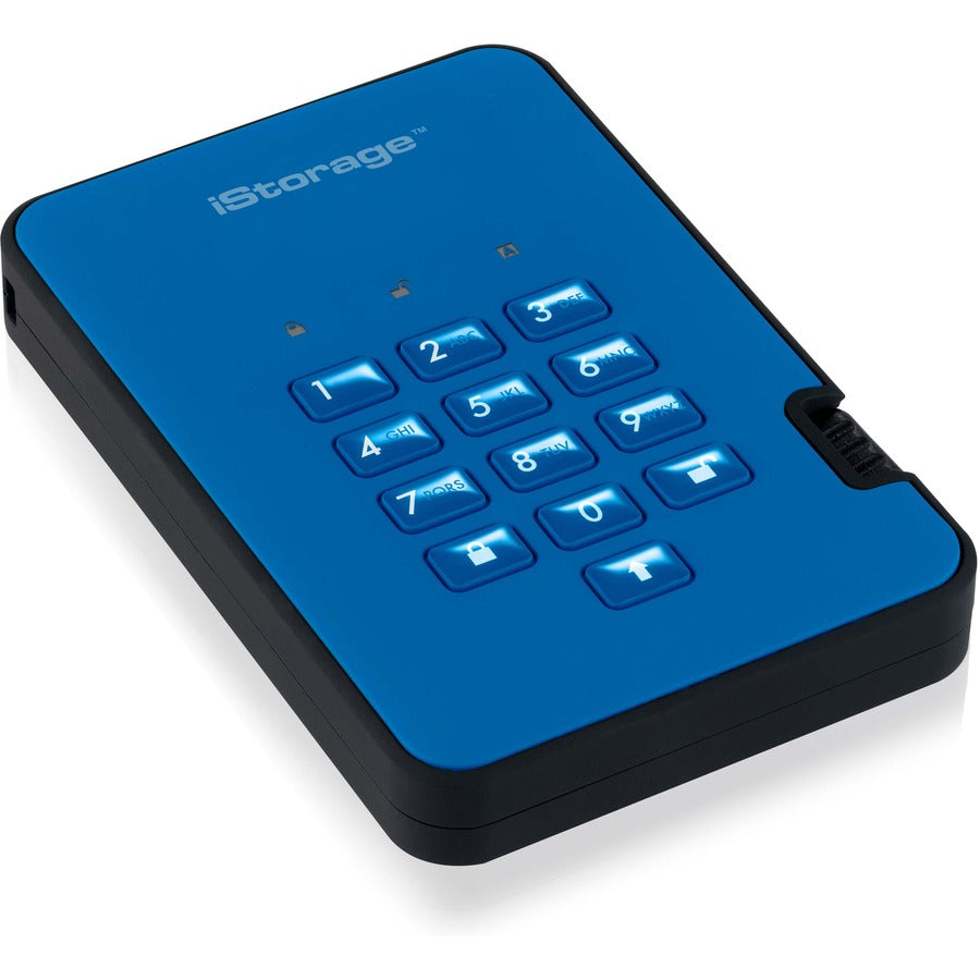 iStorage diskAshur2 HDD 2 TB | Secure Portable Hard Drive | Password Protected | Dust/Water-Resistant | Hardware Encryption IS-DA2-256-2000-BE