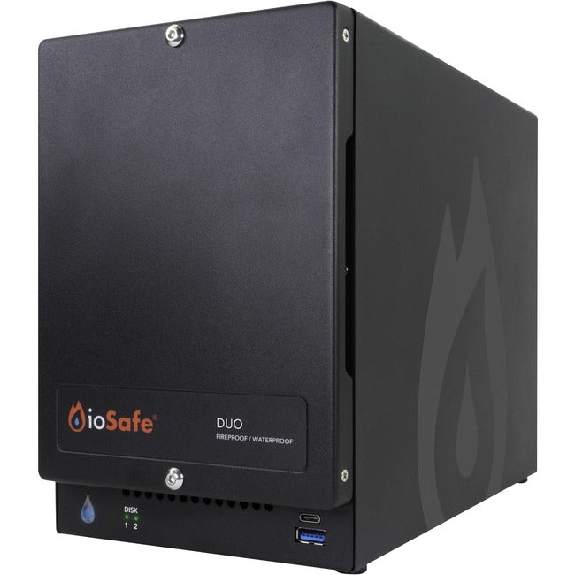 ioSafe Duo 8TB RAID 1 USB 3.2 Fireproof/Waterproof Desktop Hard Drive 72400-1938-1200