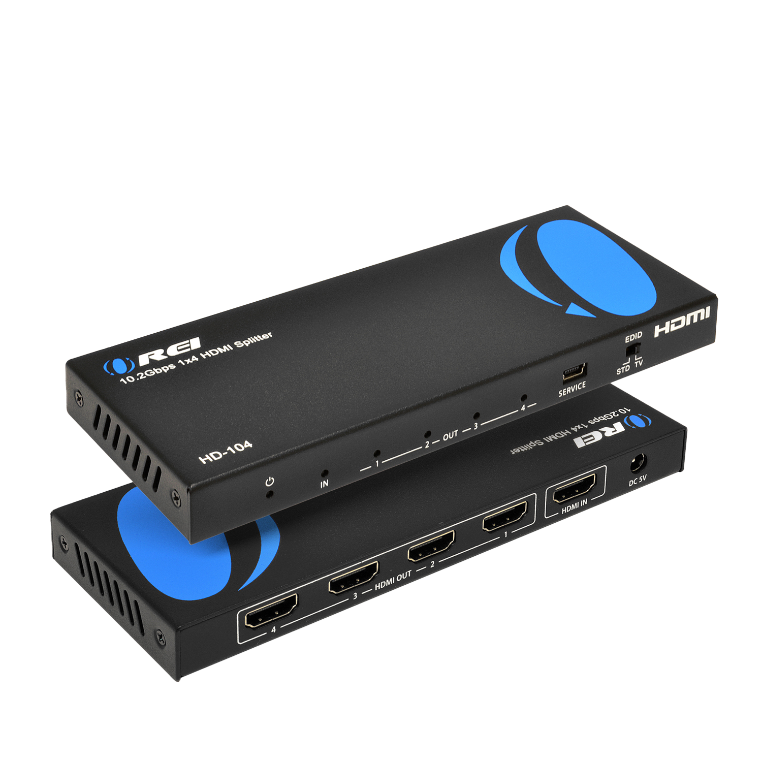 1 Input 4 Output HDMI Splitter with EDID management (HD-104)