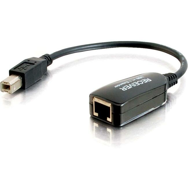 1-Port Usb 1.1 Over Cat5 Superbooster Extender Dongle Rj45 Female To Usb B Male