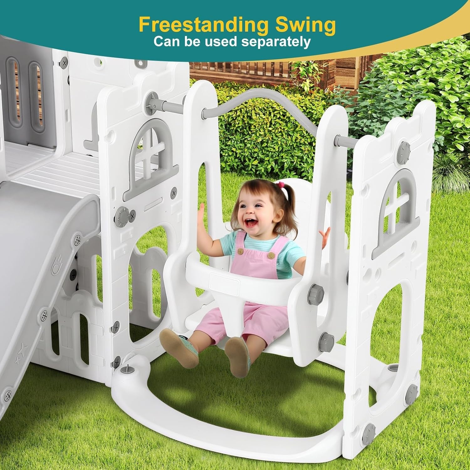 10 In 1 Toddler Friendly Slide Playset Indoor Outdoor