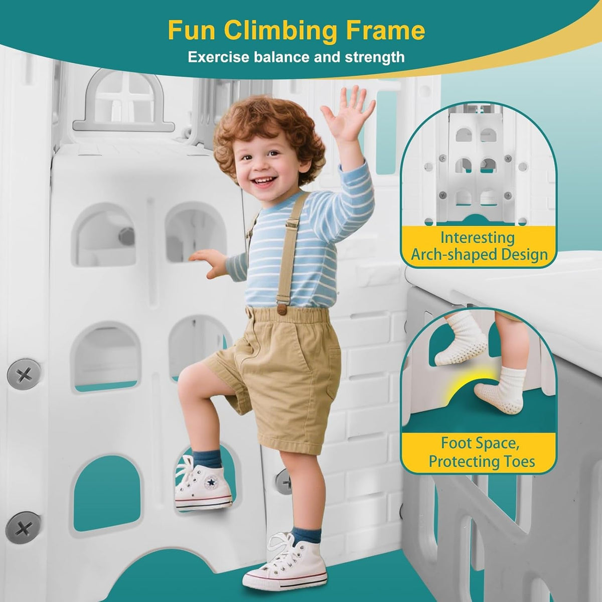 10 In 1 Toddler Friendly Slide Playset Indoor Outdoor