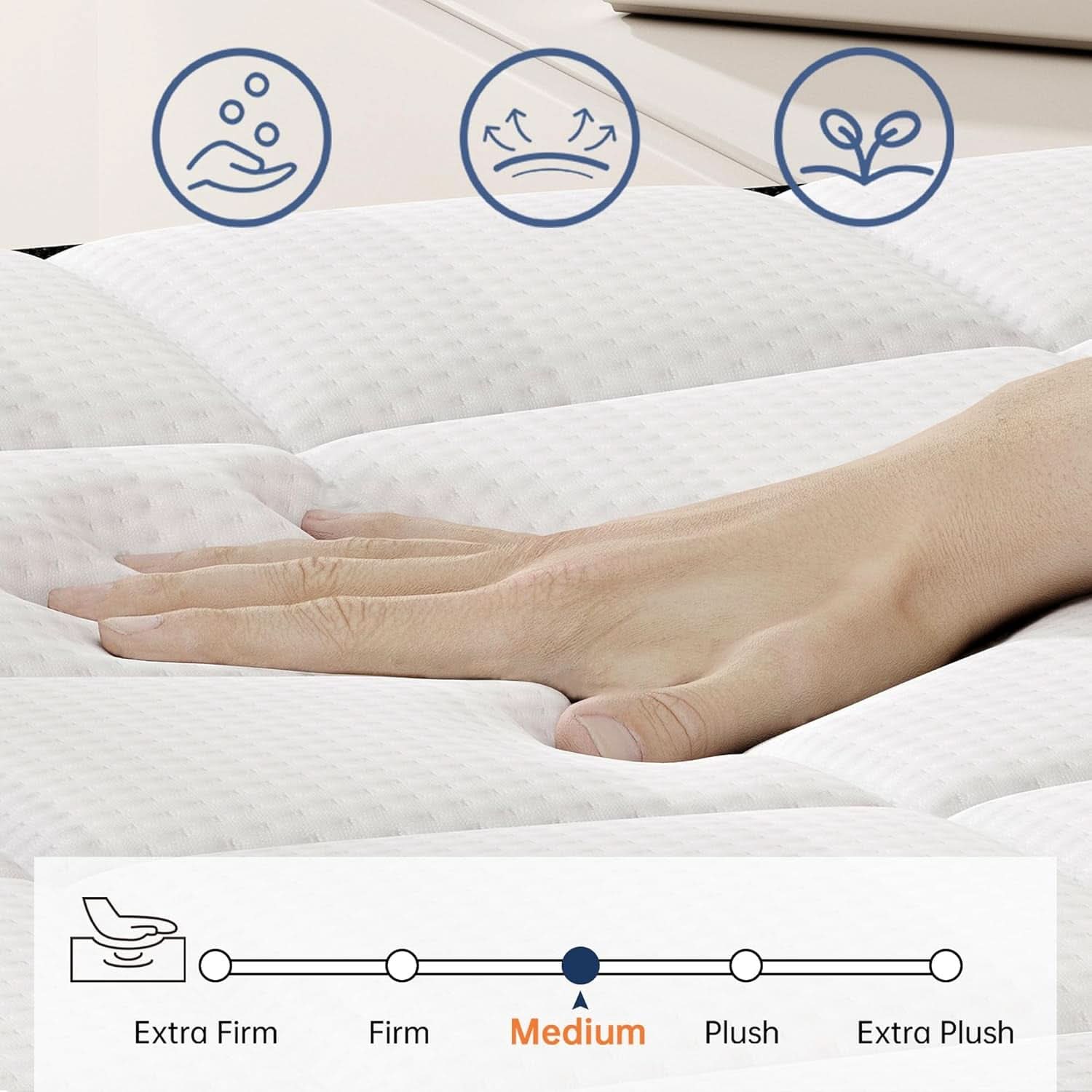 10 Inch Hybrid Full Size Memory Foam Pocket Spring Mattress