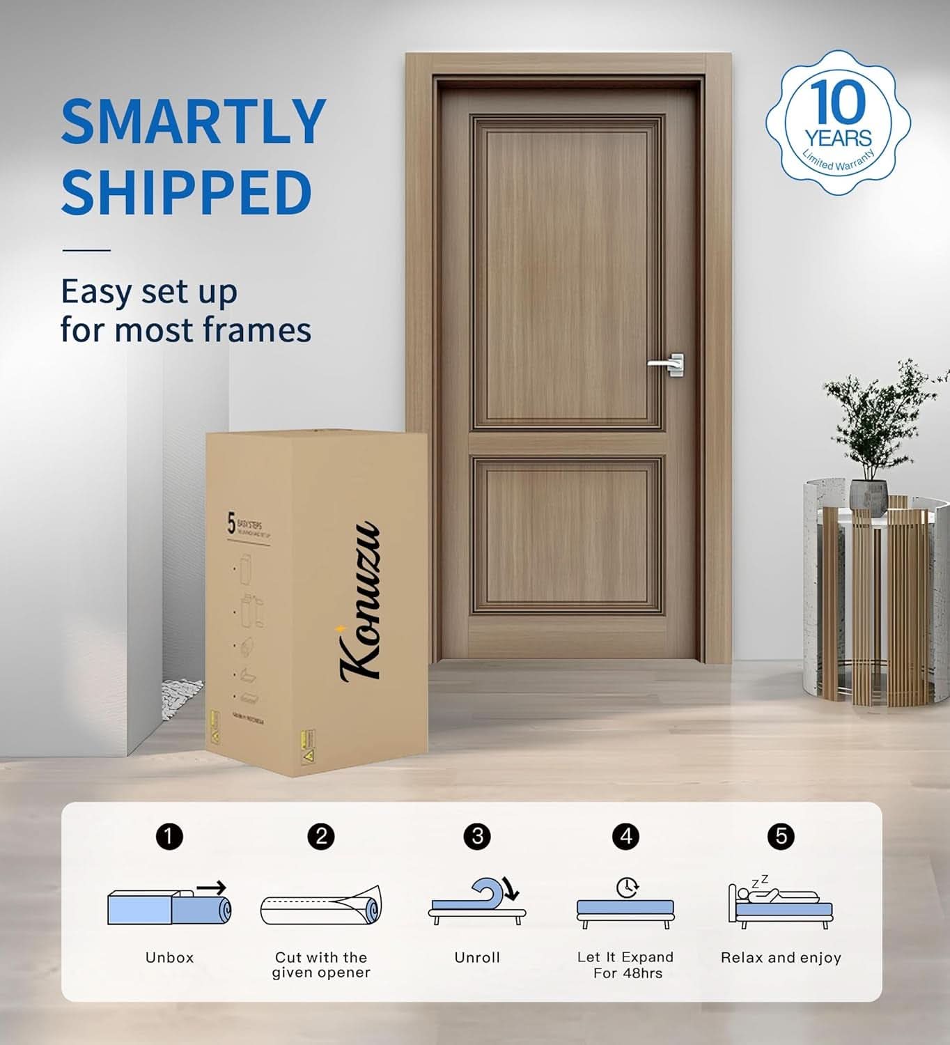 10 Inch Memory Foam Hybrid Mattress Comfort Max Plus