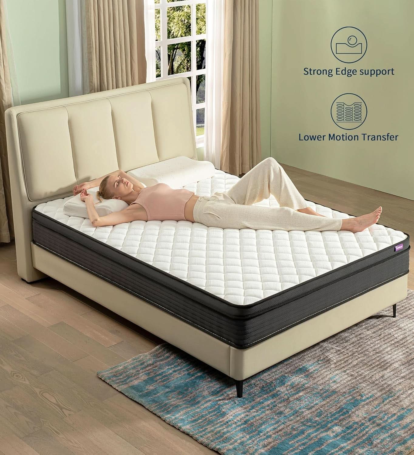 10 Inch Memory Foam Hybrid Mattress Comfort Max Plus