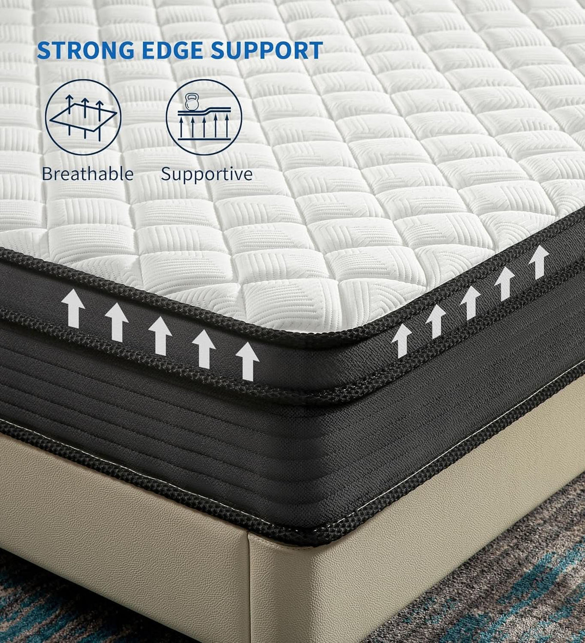10 Inch Memory Foam Hybrid Mattress Comfort Max Plus
