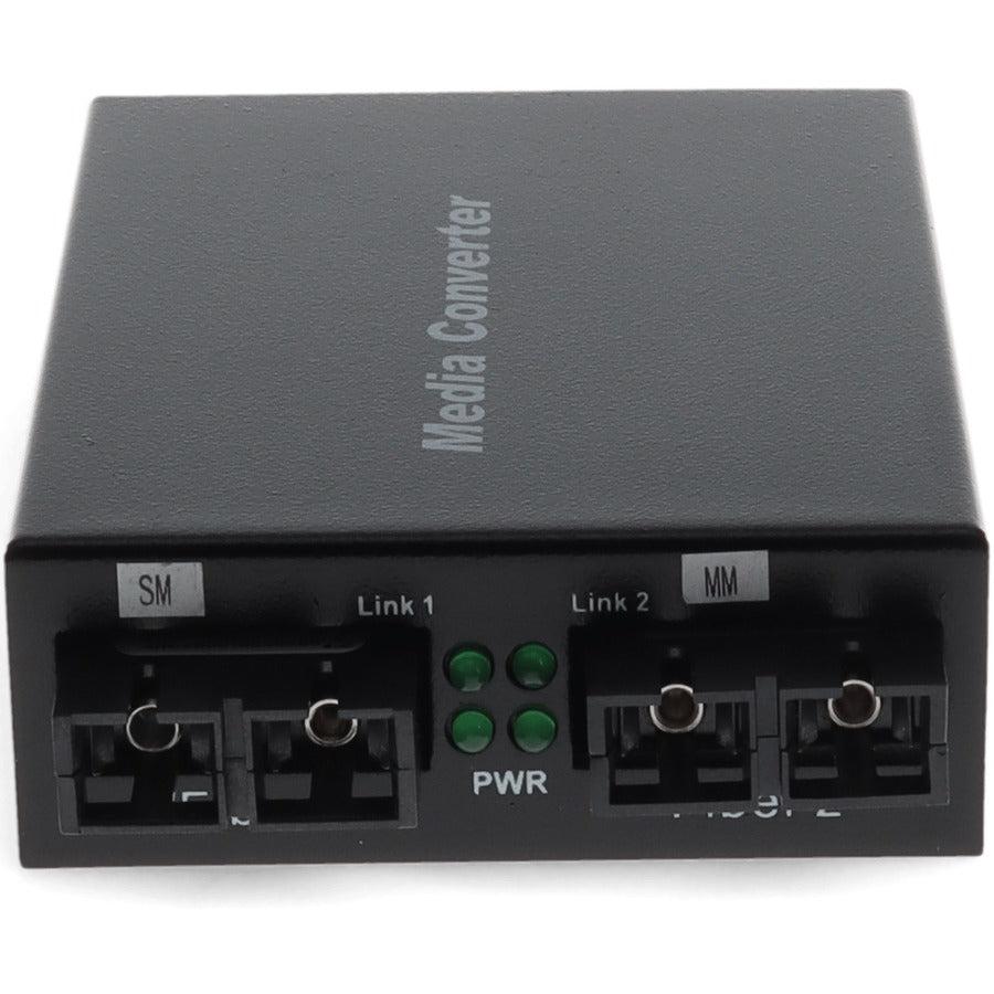 1000Base-SX to 1000Base-LX MMF/SMF Media Converter ADD-GMC-MMSM-2SC