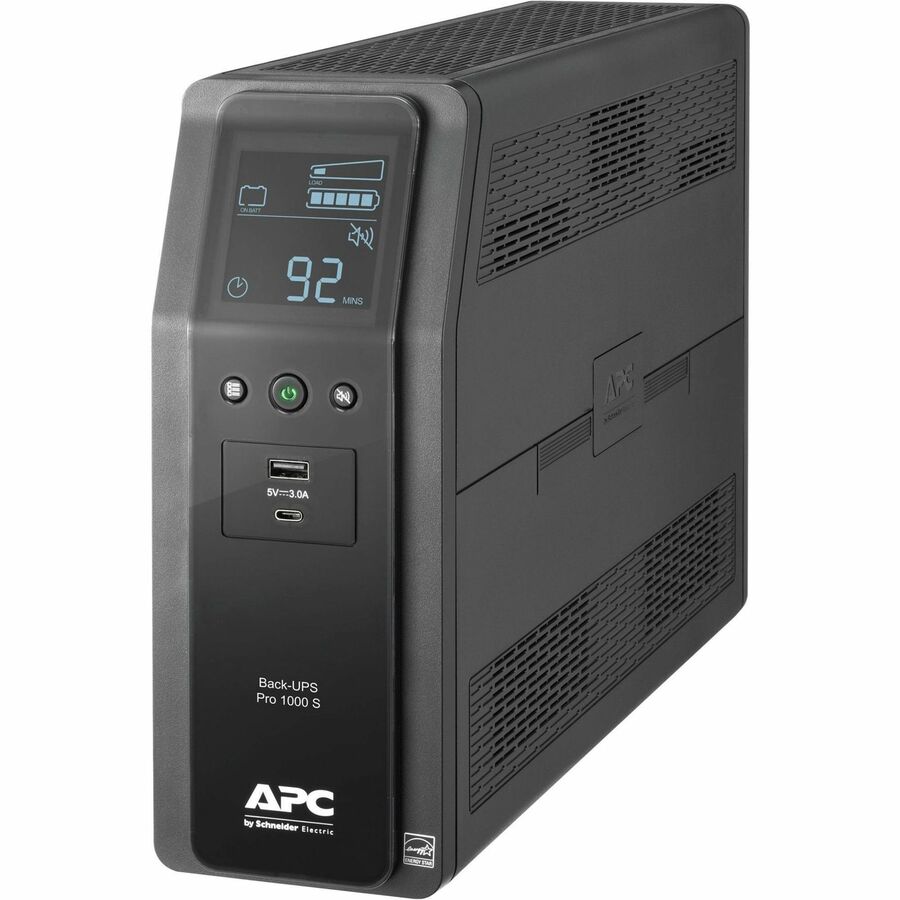 1000VA UPS Battery Backup - APC Back-UPS Pro BR1000MS Sine Wave AVR | APC