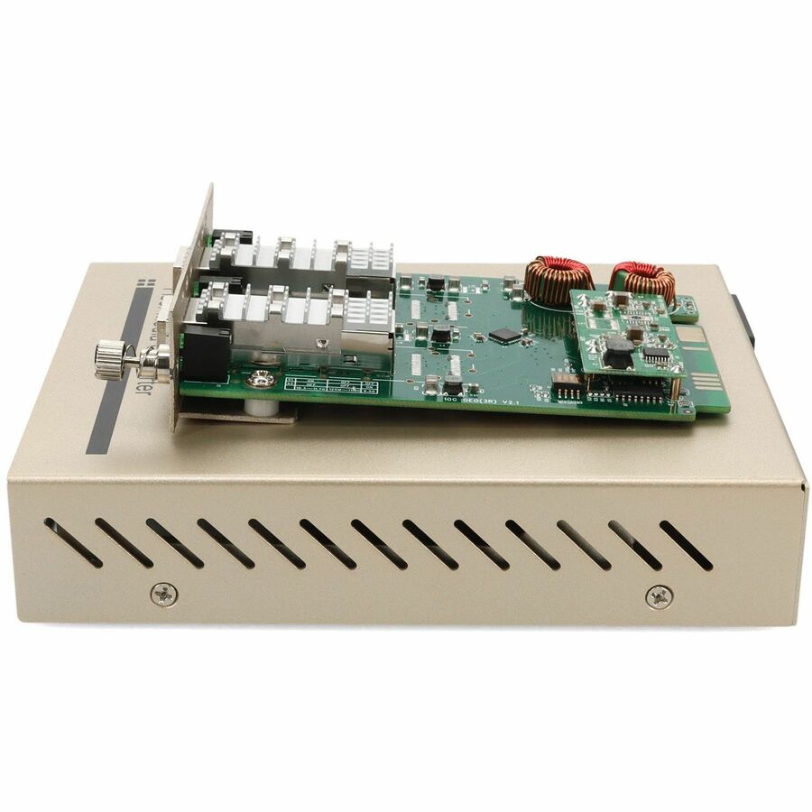 10G OEO Converter 3R Repeater 2 SFP+ Slots Standalone Kit | TecISoft ADD-MCC10G2SFP-SK