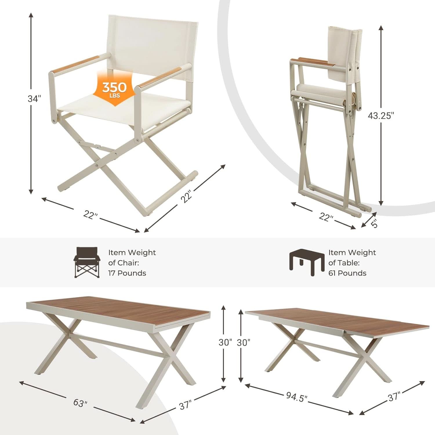 11 Piece Outdoor Dining Set Apricot Sling Mesh Chairs With Wood Grain Expandable Table For 6 To 8