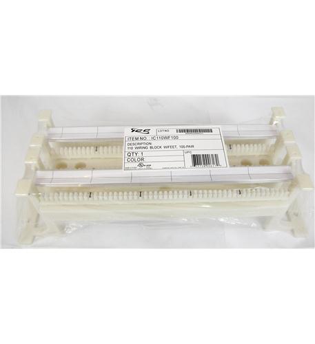 110 WIRING BLOCK W/ FT- 100-PAIR- CAT 5e ICC-IC110WF100