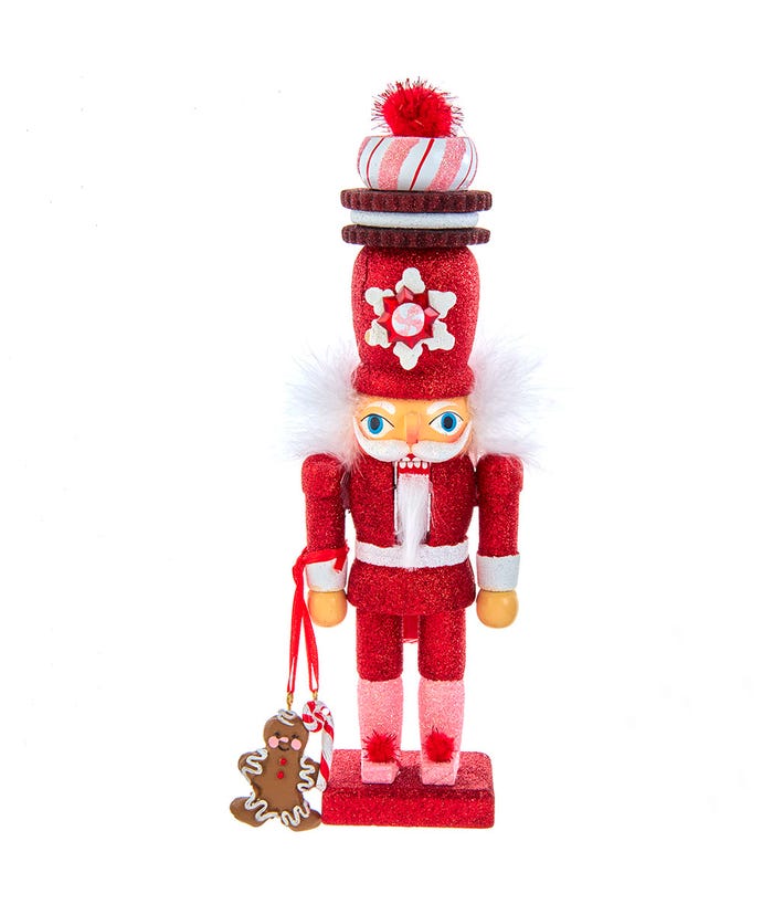 12" Hollywood Nutcrackers Gingerbread With Cookie Hat Nutcracker