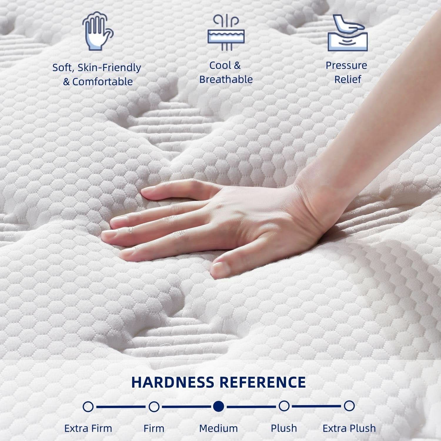 12 Inch Hybrid Memory Foam Pocket Spring Support Mattress