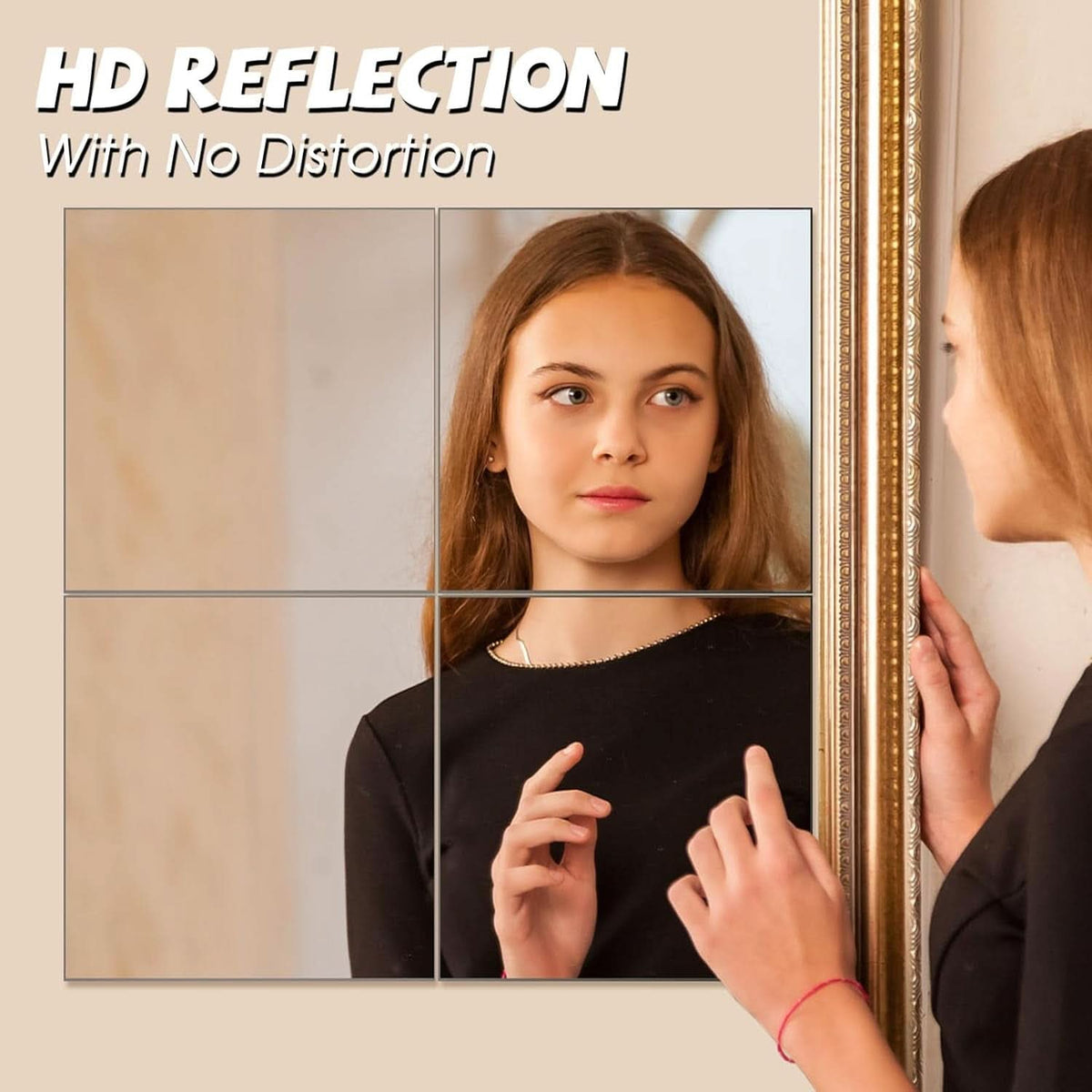 12 Inch Wall Mounted Mirror Tiles Home Gym 12 Pack