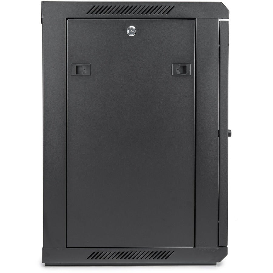 12U Wall Mount Server Rack - Network Equipment Enclosure with Tempered Glass | Rocstor Y10E003-B1