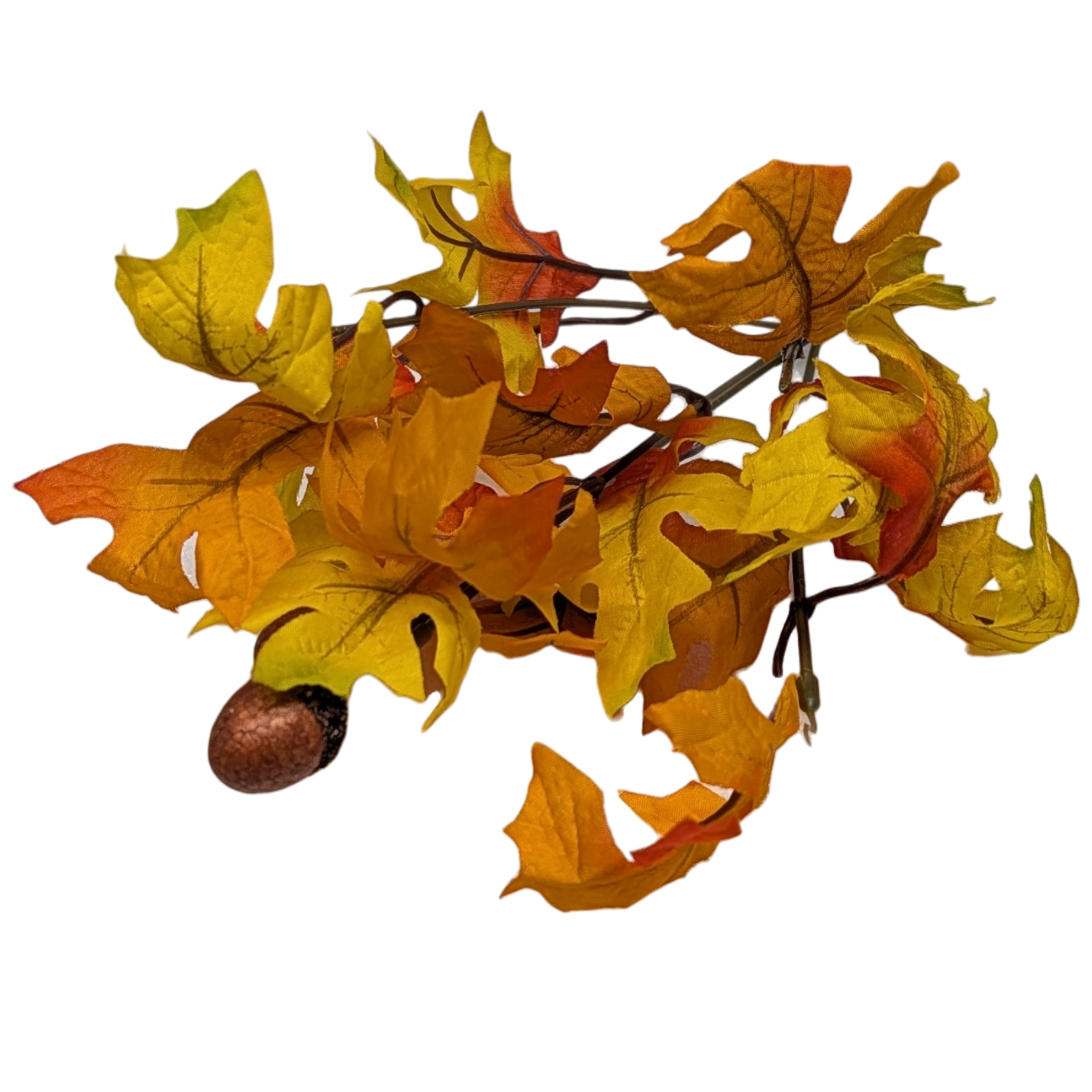 13-Inch Autumn Oak Leaf Bush