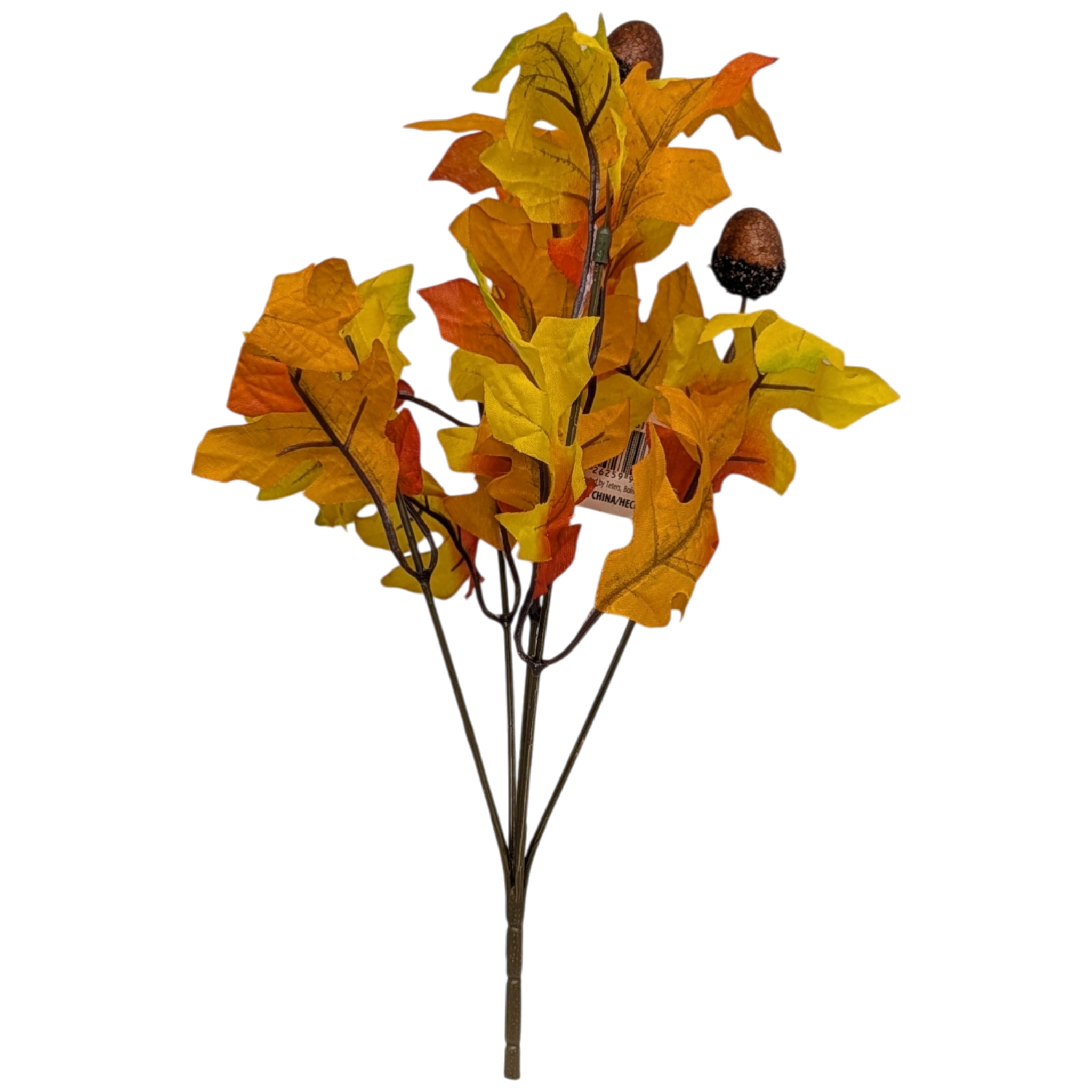 13-Inch Autumn Oak Leaf Bush