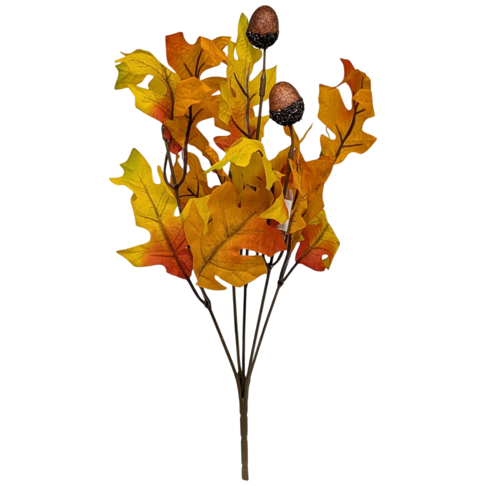 13-Inch Autumn Oak Leaf Bush