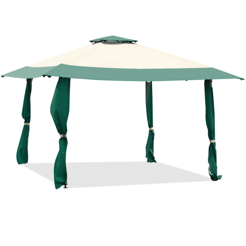 13x13 Feet Pop Up Gazebo Tent With Carry Bag For Patio