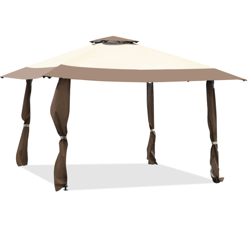 13x13 Feet Pop Up Gazebo Tent With Carry Bag For Patio