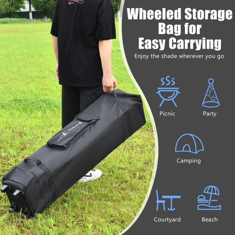 13x13 Feet Pop Up Gazebo Tent With Carry Bag For Patio