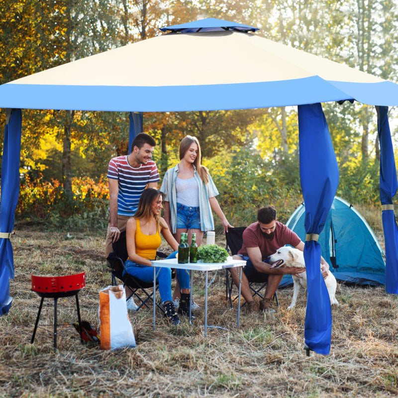 13x13 Feet Pop Up Gazebo Tent With Carry Bag For Patio