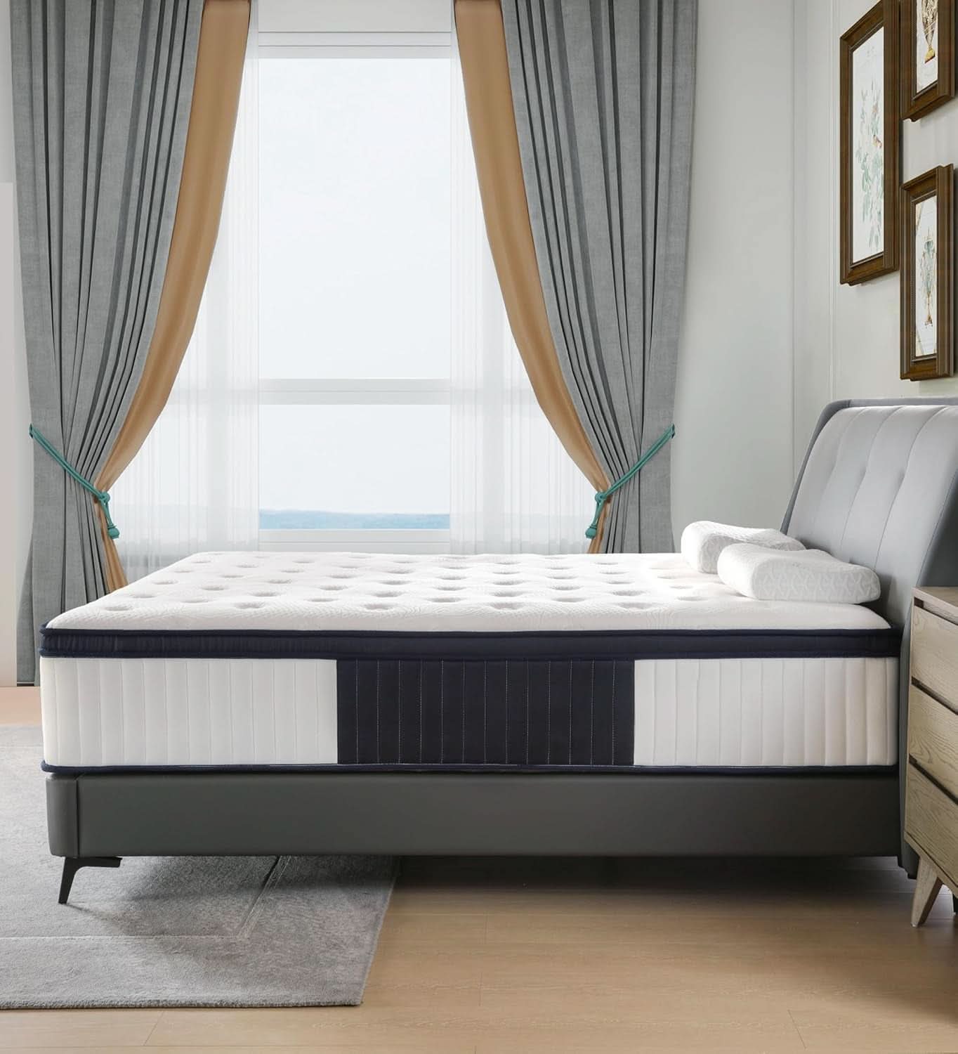14 Inch Queen Hybrid Memory Foam Mattress Pocket Spring