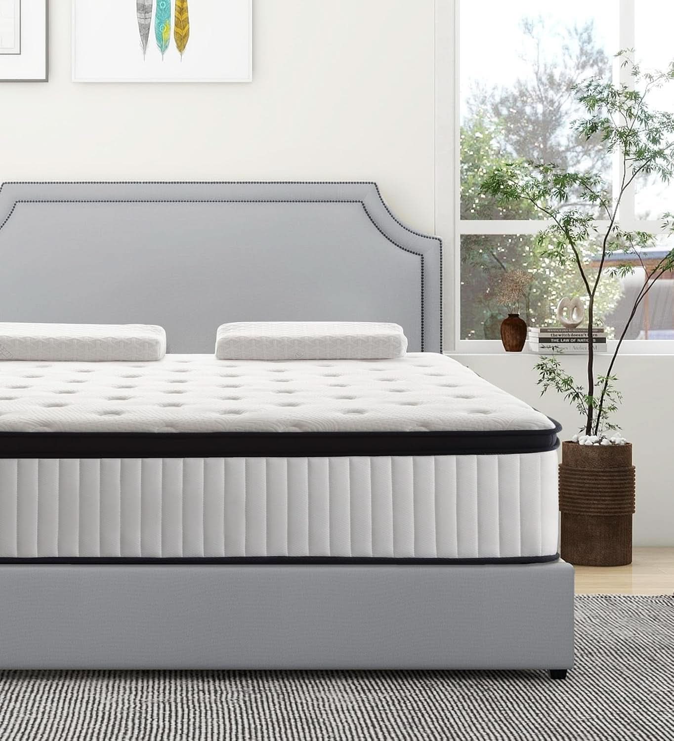 14 Inch Queen Hybrid Memory Foam Mattress Pocket Spring