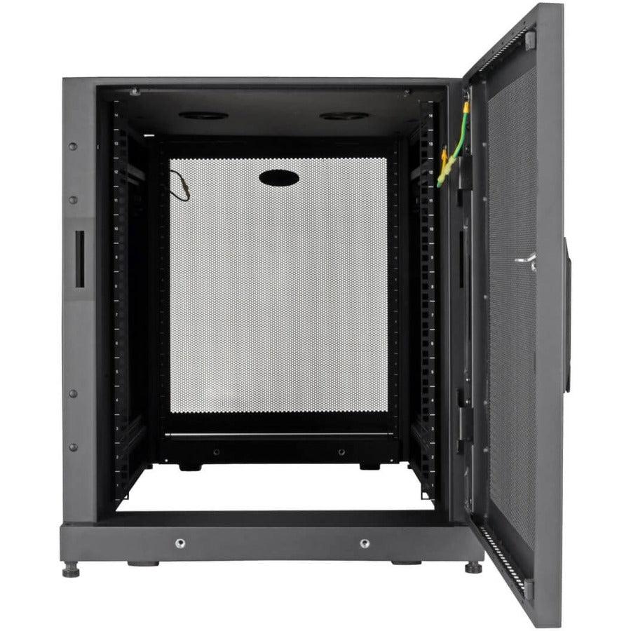 14U Server Rack Enclosure - Extra Deep SmartRack with Doors | TecISoft SR14UBDP