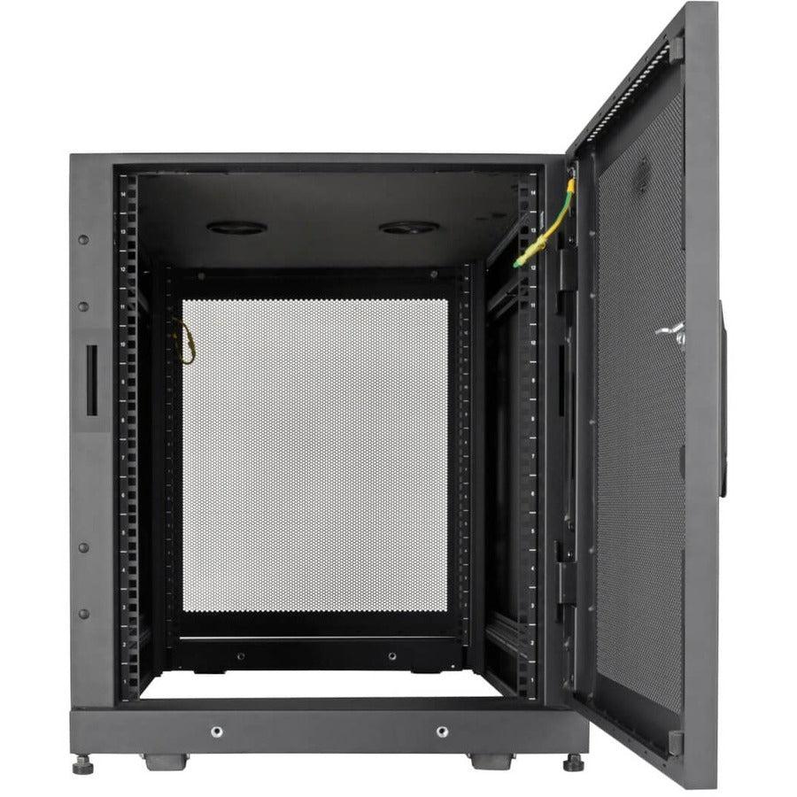 14U Server Rack Enclosure - Extra Deep SmartRack with Doors | TecISoft SR14UBDP