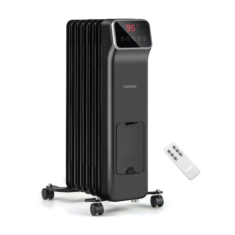 1500W Oil Filled Radiator Heater With Remote Control