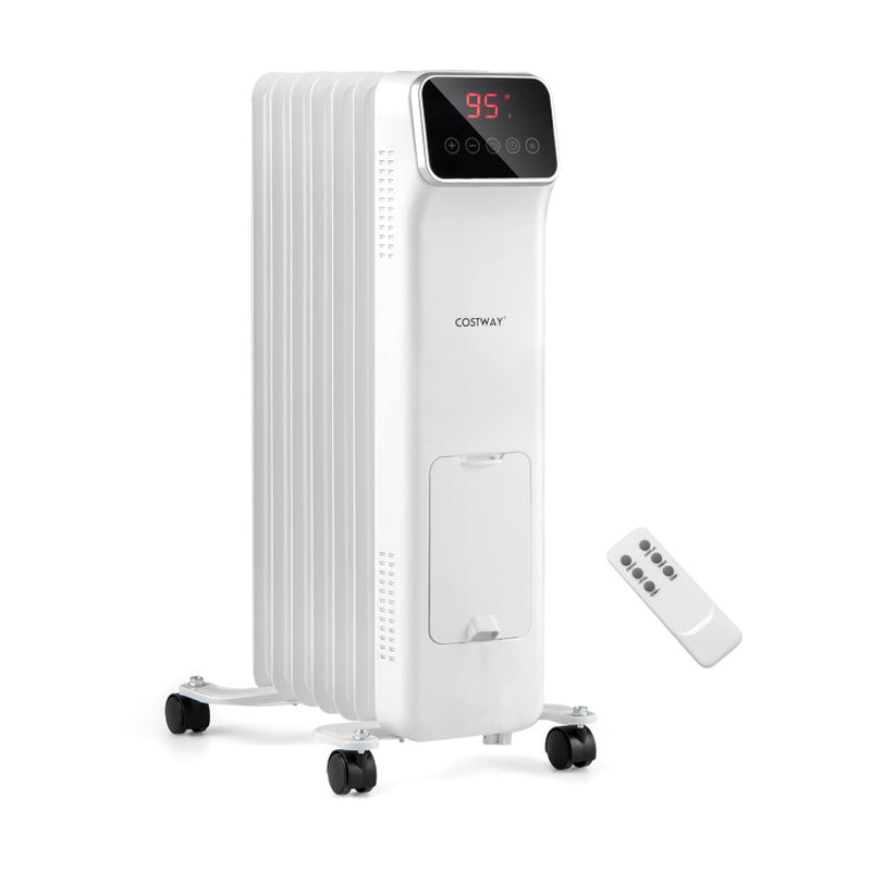 1500W Oil Filled Radiator Heater With Remote Control