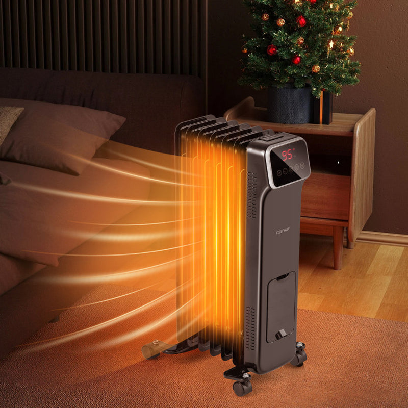 1500W Oil Filled Radiator Heater With Remote Control