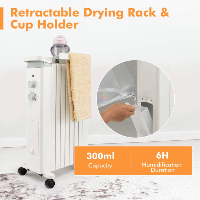 1500W Portable Space Heater With Humidification Box