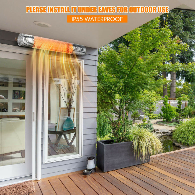 1500W Wall Mounted Infrared Heater Adjustable 750W To 1500W