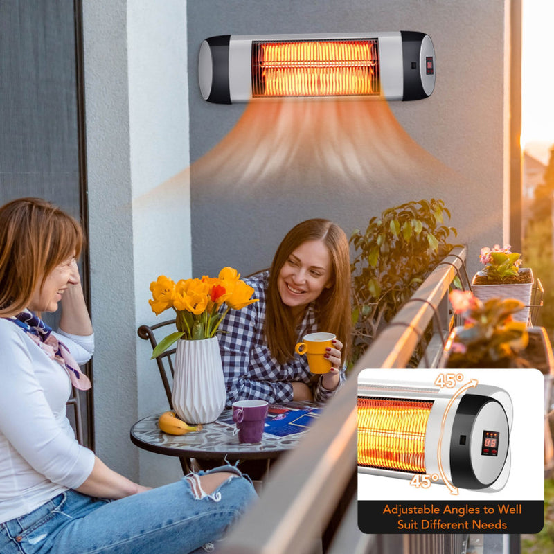 1500W Wall Mounted Infrared Heater With Remote Control