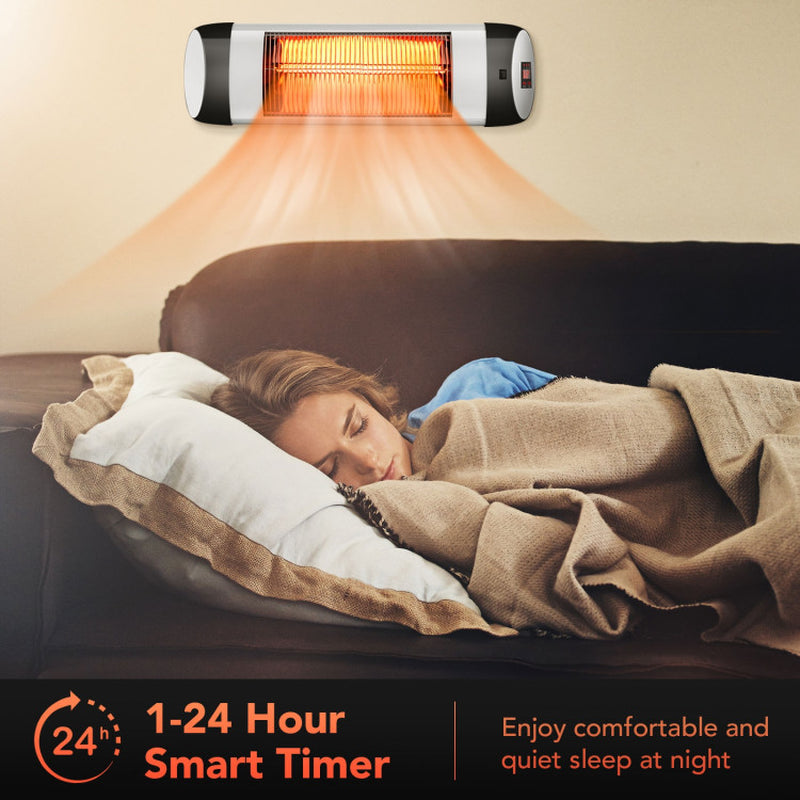 1500W Wall Mounted Infrared Heater With Remote Control