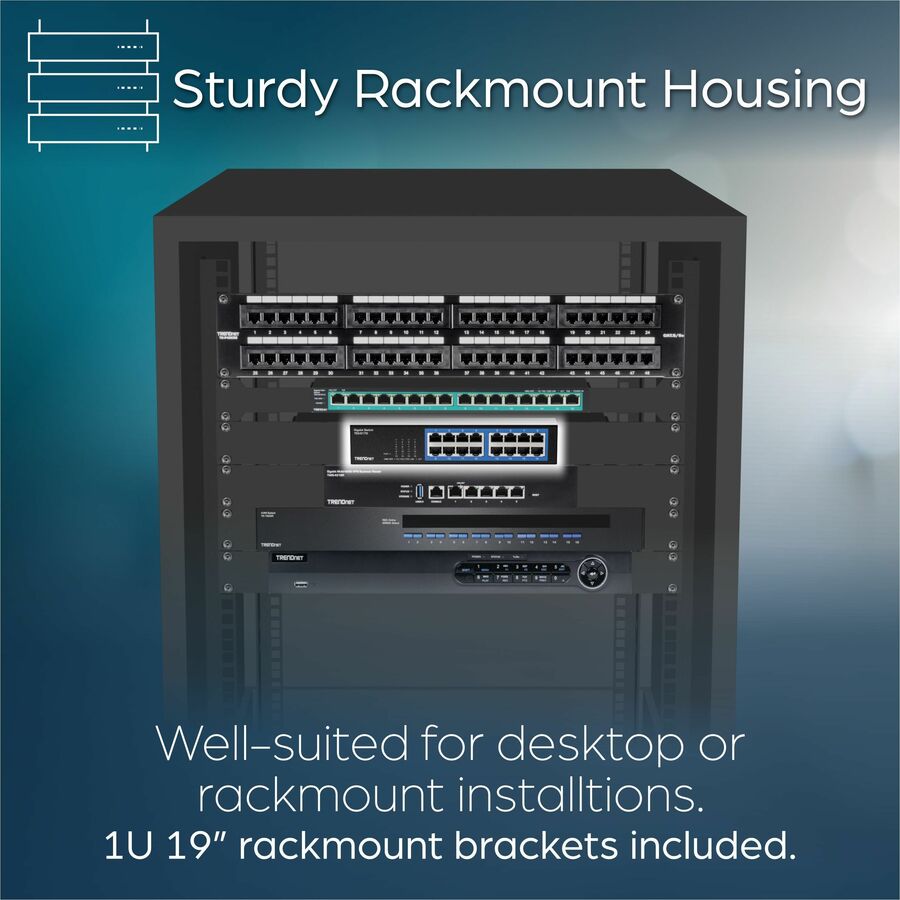 16 Port Gigabit Switch - Desktop Ethernet Switches for Small Business | TRENDnet TEG-S17D