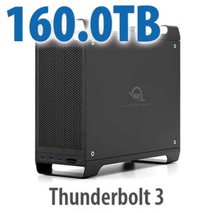 160.0TB (8x20.0TB HDD) ThunderBay Flex 8 Thunderbolt 3 Storage Solution with Hardware
