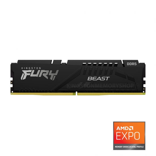 16Gb 6000Mt/S Ddr5 Cl36 Dimm Fury Beast Black
