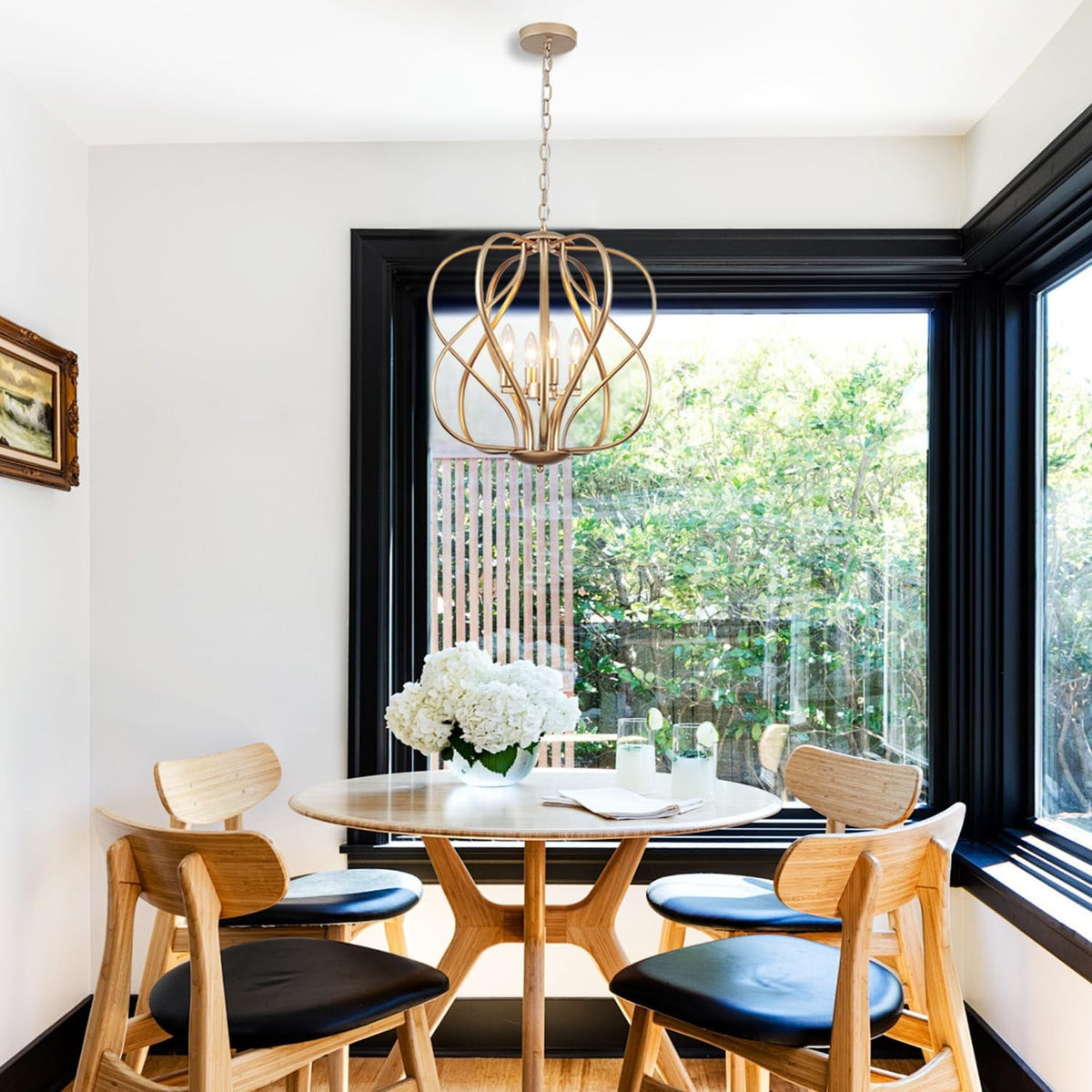 17 Inch Gold Industrial Chandelier Pendant Lighting