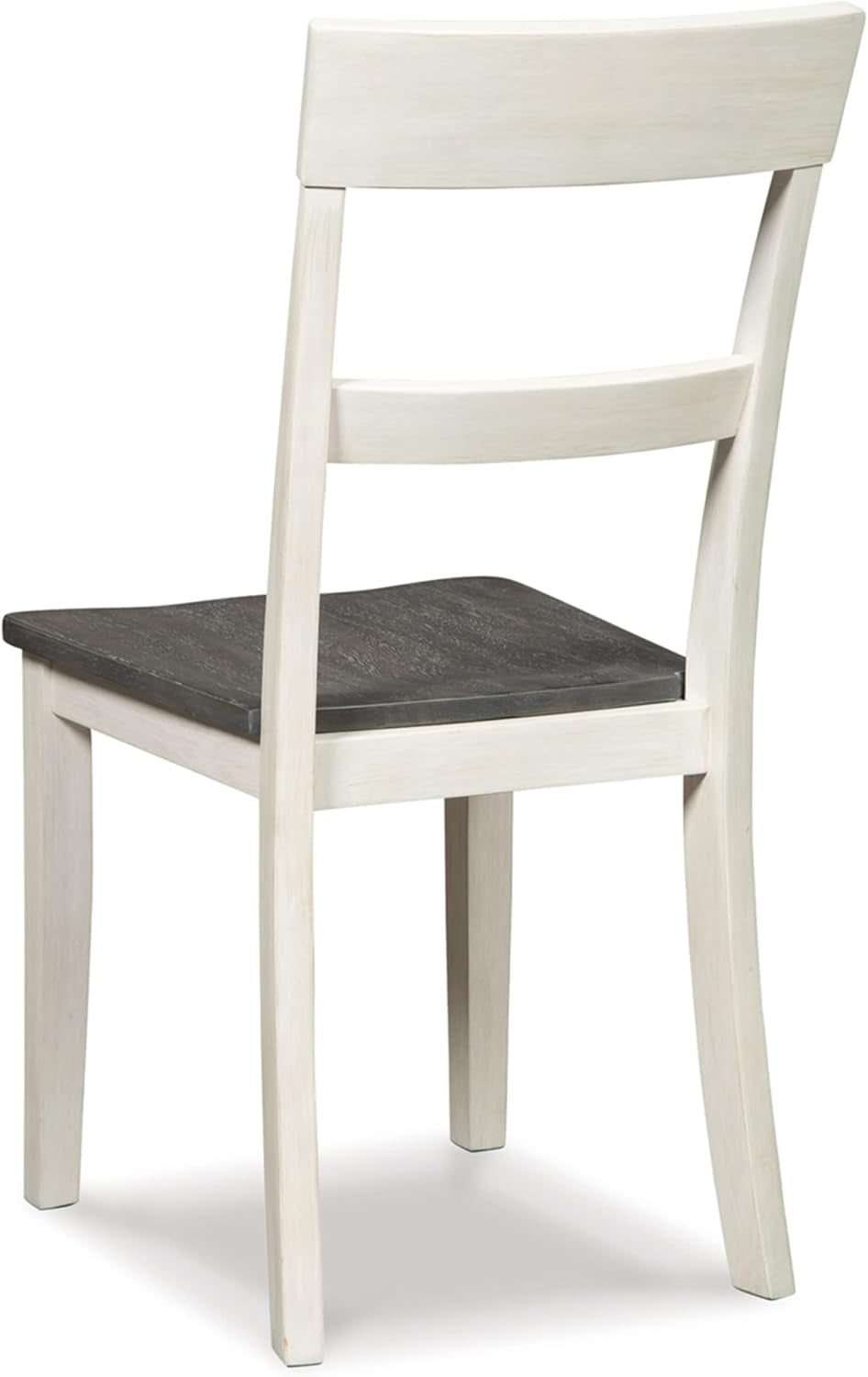 18 Inch Farmhouse Dining Chair White And Brown Set Of 2