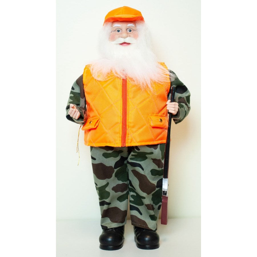 18 Inch Orange Vest Hunting Santa