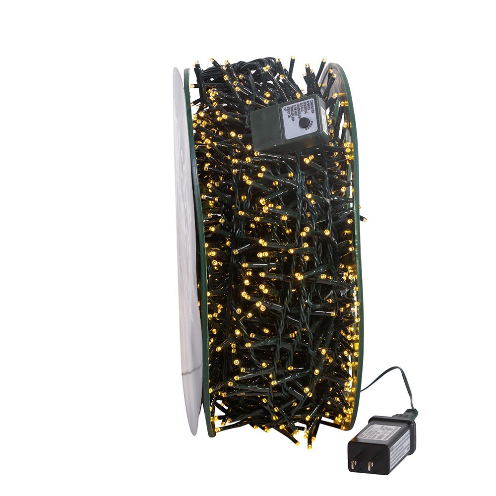 Led Rice Lights Function Machine 1800-Light Warm White LED Rice Light Set - 148 Feet