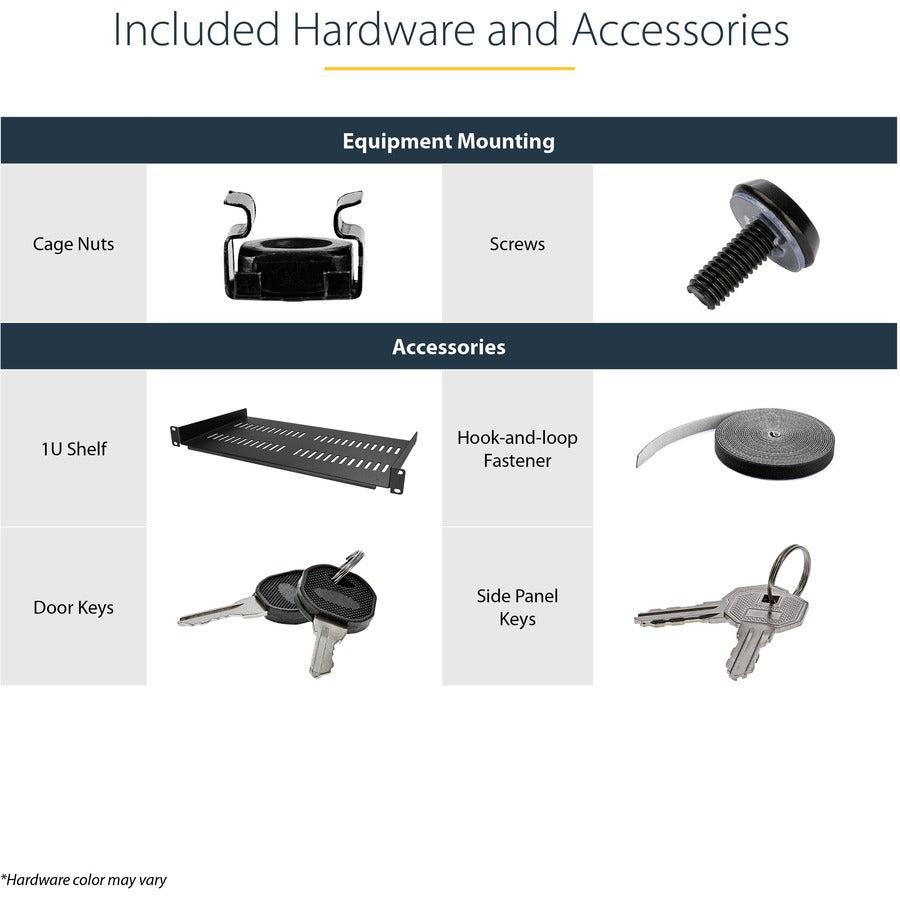 18U Wall Mount Server Rack - 4-Post Hinged Network Cabinet | StarTech.com RK1820WALHM