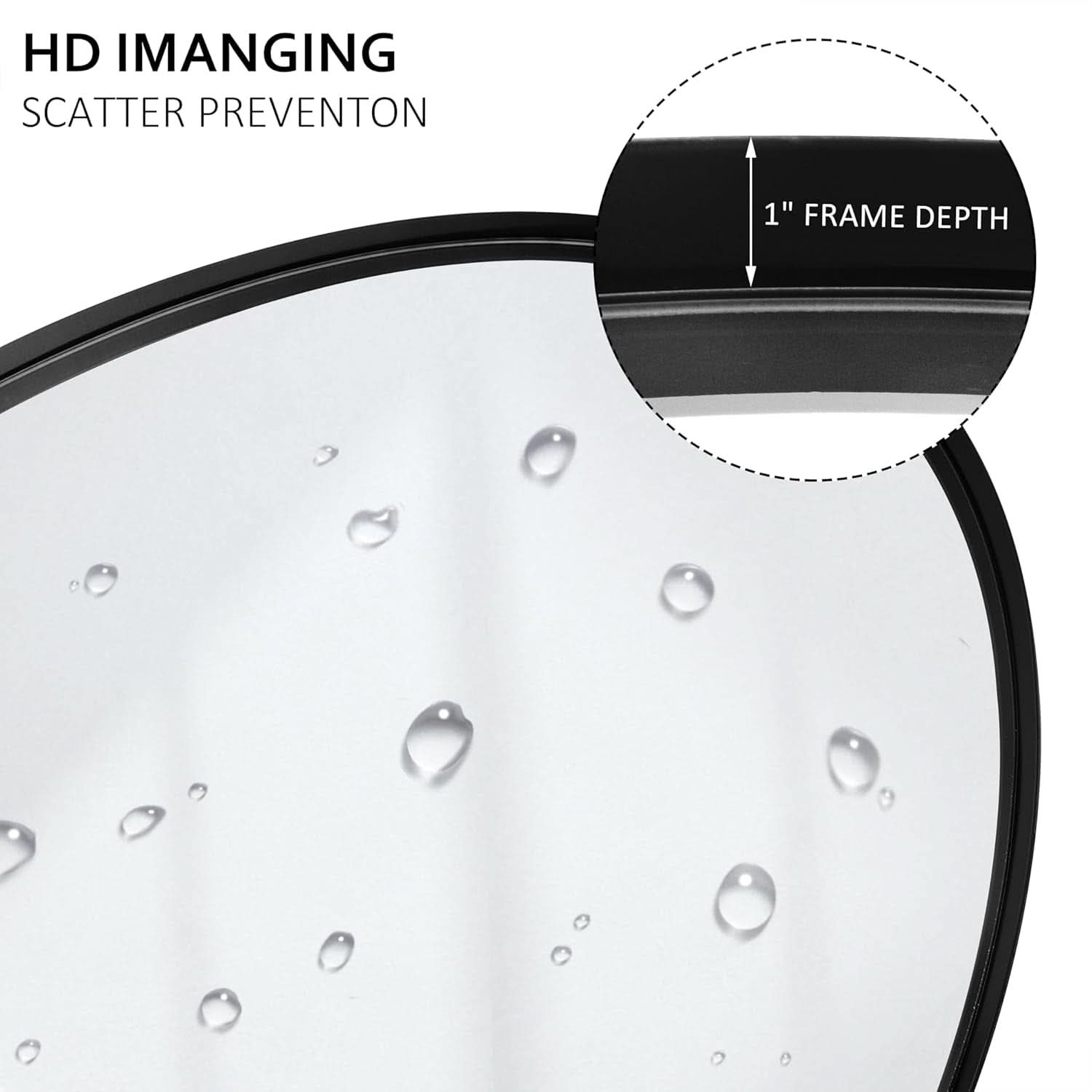 18x28 Black Oval Wall Mirror For Modern Home Decor In Bathrooms Hallways And Entryways