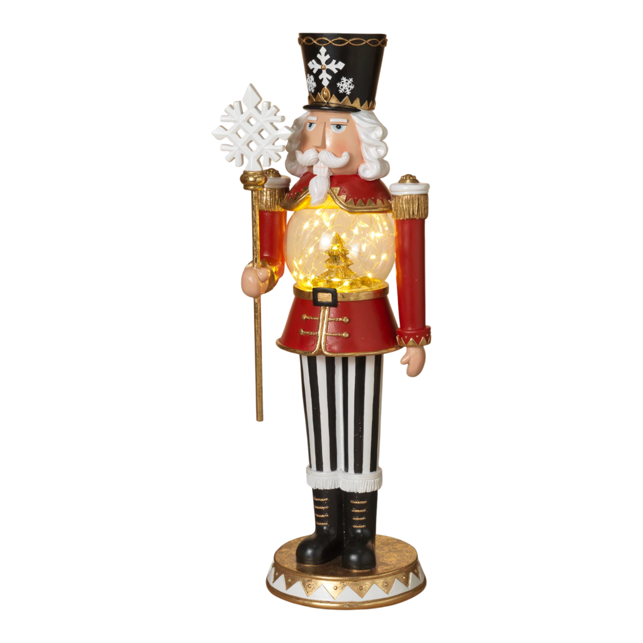19.5" Battery-Operated Lighted Resin Toy Soldier
