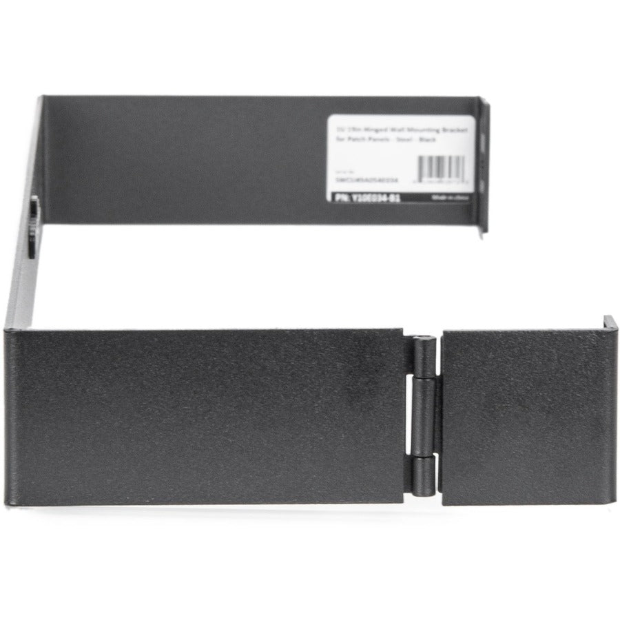 1U 19in Wall Mount Bracket - for Patch Panels - Hinged Wall Mounting Bracket - Maximum