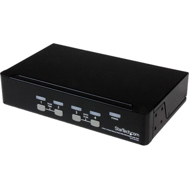1U Rackmount USB KVM Switch - 4 Port Server Management Solution | tecisoft.com SV431DUSBU